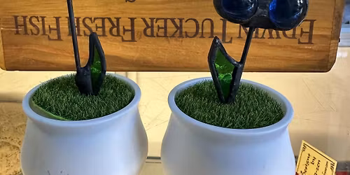 Small Flowerpot-Stained Glass Class