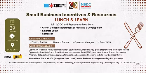 Small Business Incentives & Resources: Lunch & Learn