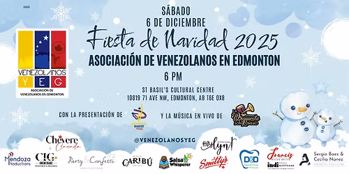 Fiesta de Navidad 2025 - Asociacion de Venezolanos en Edmonton