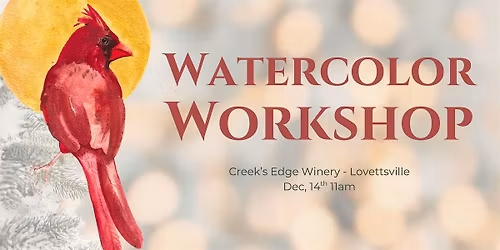 Watercolor Cardinals