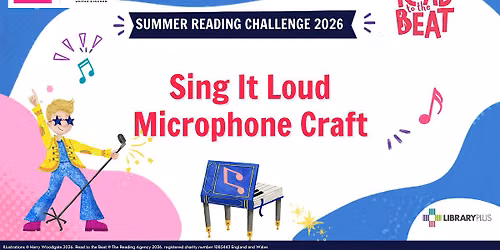 Summer Reading Challenge Sing it loud Microphone at Leytonstone Library