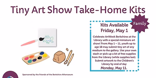 Tiny Art Show: Take-Home Kit Pickup | Children's & Teen Programming