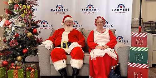 FREE photos with Santa and Mrs. Claus