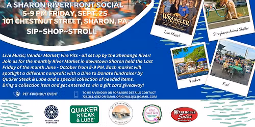 The River Market - A Sharon Riverfront Social - Sept. 25 (Spotlight Strayhaven)