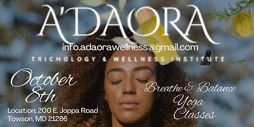 A'daora Wellness Presents: Breathe & Balance Yoga Classes