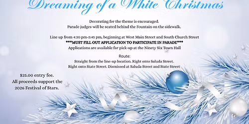 2025 Ninety Six Nighttime Christmas Parade - "Dreaming of a White Christmas"
