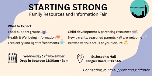 Starting Strong: Family Resources and Information Fair