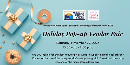 Holiday Pop-up Vendor Fair Day!