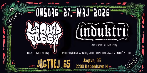 LIQUID FLESH (fr) + INDUKTRI (dk) @ Jagtvej 65