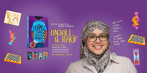 Book Launch & Signing: Onjali Q. Ra\u00faf