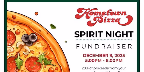Hometown Pizza December Dine to Donate