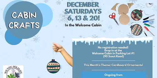 Wilton Wildlife Cabin Crafts!