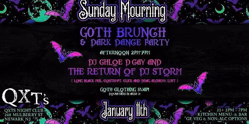 SUNDAY MOURNING: Goth Brunch & Dark Dance Party