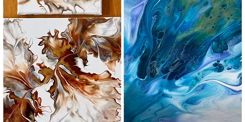 Fluid Art \u2018Dutch Pour\u2019 Canvas Workshop FULLY BOOKED