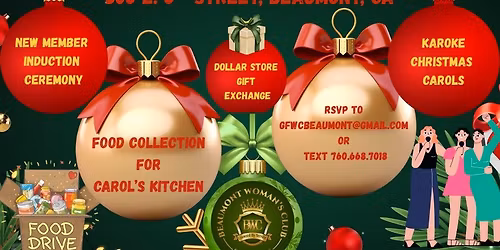 Beaumont Woman's Club Holiday Party