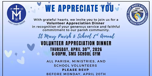 Volunteer Appreciation Dinner 