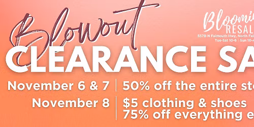 FAMOUS $5 SALE @ Blooming Resale