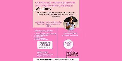 Overcoming Imposter Syndrome and Speaking with Confidence for Latinas