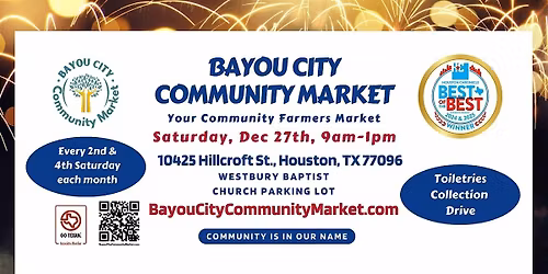 Bayou City Community Market - Your Community Farmers Market