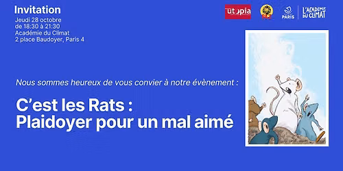 Table ronde : C'est les rats, plaidoyer pour un mal aim\u00e9