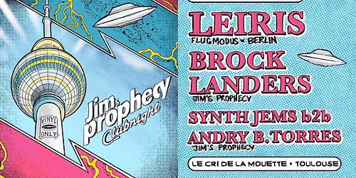 Jim's Prophecy Clubnight invite Leiris (Berlin) AFTER OFFICIEL ASO FESTIVAL 2026