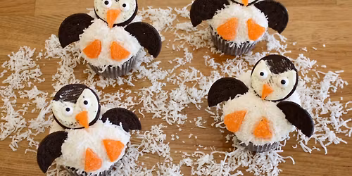 Penguin Cupcakes (Ages 2-8 w\/ Caregiver)