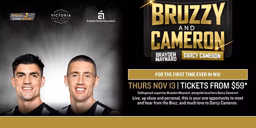 Bruzzy & Cameron LIVE at Vic Park Hotel, Thurs Nov 13!