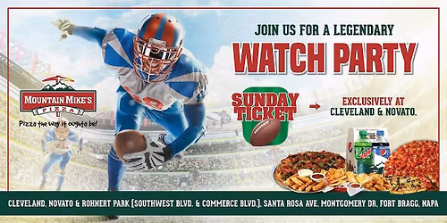 NFL Watch Party| Arizona Cardinals V\/s 49ers at MMP Cleveland | 11\/16\/2025