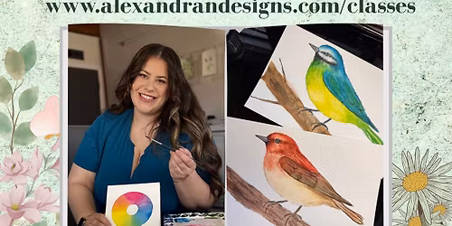 Watercolor Songbirds Workshop-Kalamazoo, MI