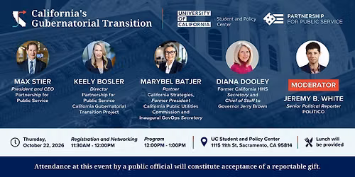 California's Gubernatorial Transition