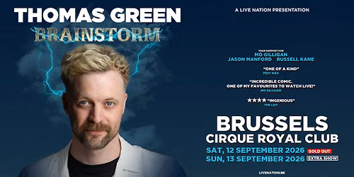 EXTRA SHOW! Thomas Green: Brainstorm | Cirque Royal Club