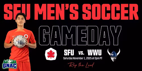 SFU Men's Soccer vs. Western Washington University - Senior Day!
