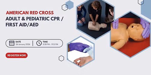 ARC ADULT & PEDIATRIC CPR, FIRST AID & AED