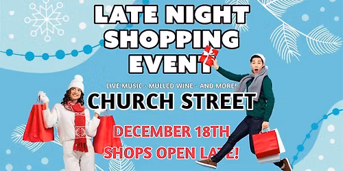 Christmas Late Night Shopping on Church Street, Twickenham, with live music