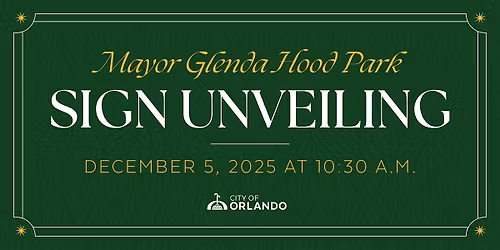 Mayor Glenda Hood Sign Unveiling