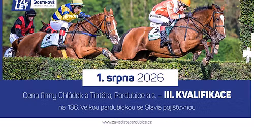 III. kvalifikace na 136. Velkou pardubickou se Slavia poji\u0161\u0165ovnou