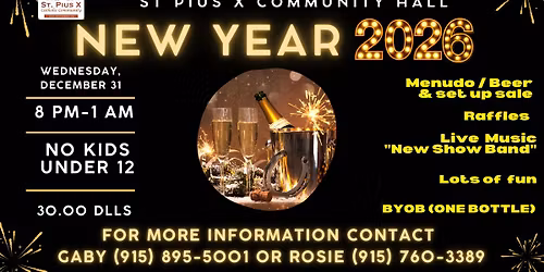 New Year 2026 in St Pius X