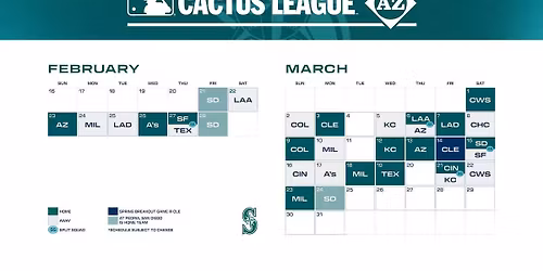 Spring Training: (Split Squad) Seattle Mariners at Colorado Rockies