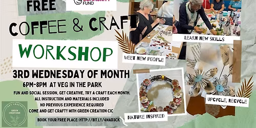 Monthly Coffee & Craft Session - Veg in the Park