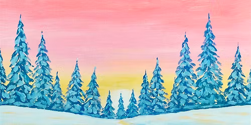 Sip & Paint at the The Lounge Bedminster, Bristol - "Winter Forest"
