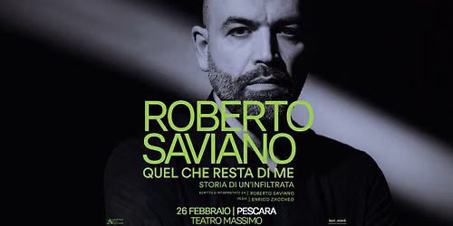 Roberto Saviano -26.02.27 - Pescara, Teatro Massimo