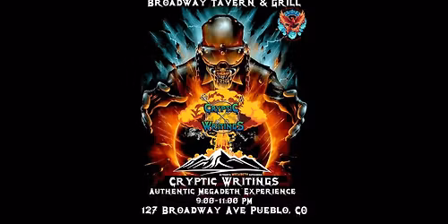 Cryptic Writings Live at Broadway Tavern