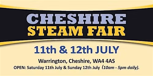 Cheshire Steam Fair 2026 - Exhibiting\/Trading