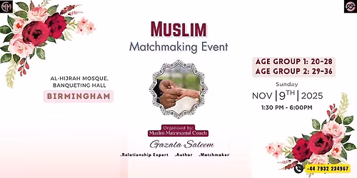 Muslim Marriage\/Matchmaking Event