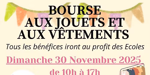 Bourse aux jouets et vêtements Amis des Écoles 
