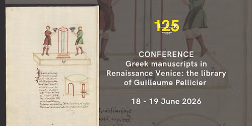 Conference | Greek manuscripts in Renaissance Venice: the library of Guillaume Pellicier