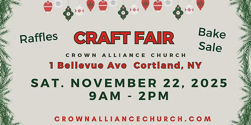 Annual Craft Fair at Crown Alliance Church