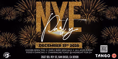 NEW YEAR'S EVE 2025 AT TANGO DEL REY
