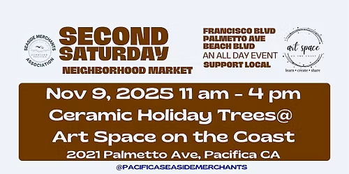 Second Saturday in Pacifica - Make Holiday Trees in Clay