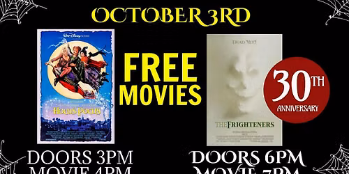 THE FRIGHTENERS FILM SCREENING  FRRE ADMISDION